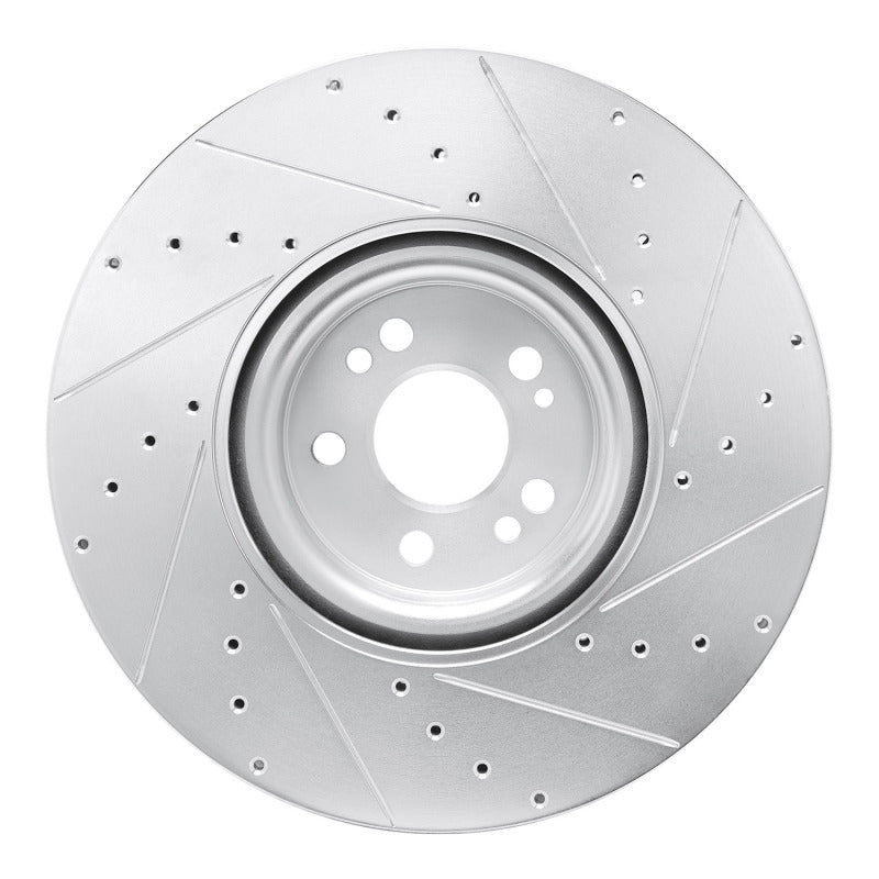 R1 Concepts R1 20-26 Mercedes-Benz GLE350 Front Left Drilled & Slotted Silver Brake Rotor