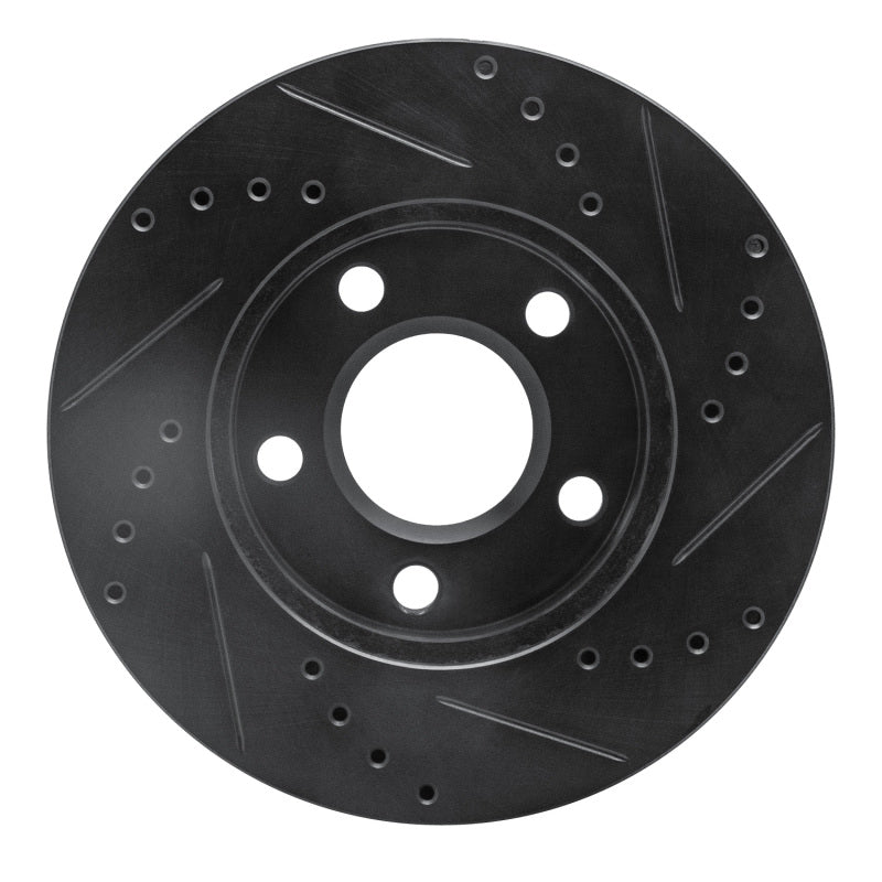 R1 Concepts R1 1990-1997 Buick LeSabre Front Left Drilled & Slotted Black Brake Rotor