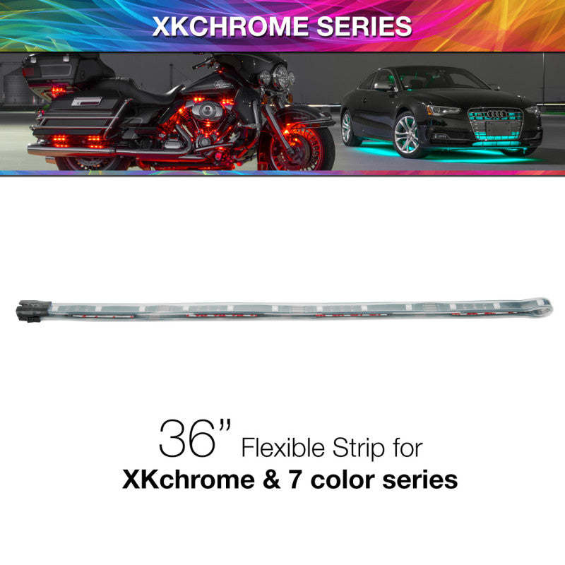 XKGLOW XK Glow 36in Multi Color Flexible Strip for XKchrome & 7 Color Series
