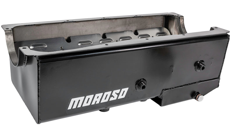 Moroso Ford 429-460 (w/Box Sump) Drag Race Wet Sump 9qt 7-7/8in Steel Oil Pan