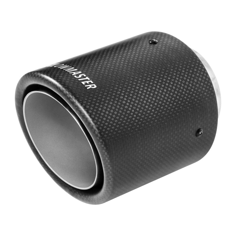 Flowmaster SS Tip 2.50in.IN X 4in.OD Carbon Fiber Weld