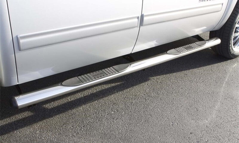 Lund 15-18 Ford F-150 SuperCrew 4in. Oval Straight SS Nerf Bars - Polished