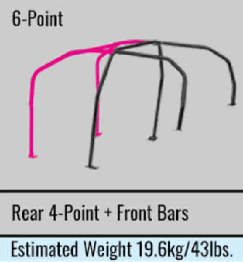 Cusco Roll Cage 6 points Dash Through Chromoly 4 Passenger CT9A Evo 9 (S/O / No Cancel)