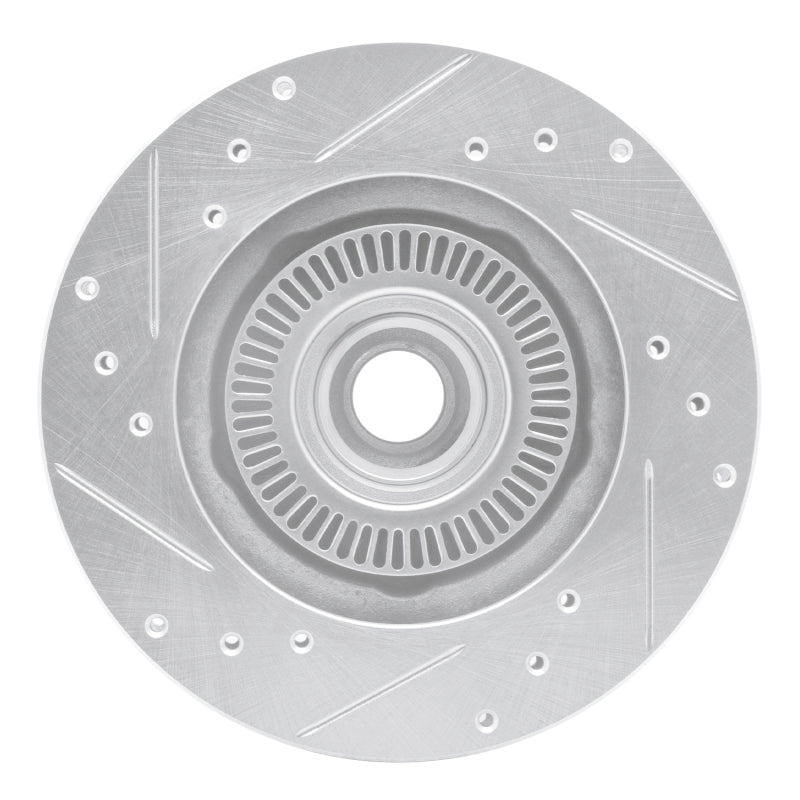 R1 Concepts R1 95-97 Ford Ranger (USA/Canada) Front Right Drilled & Slotted Silver Brake Rotor
