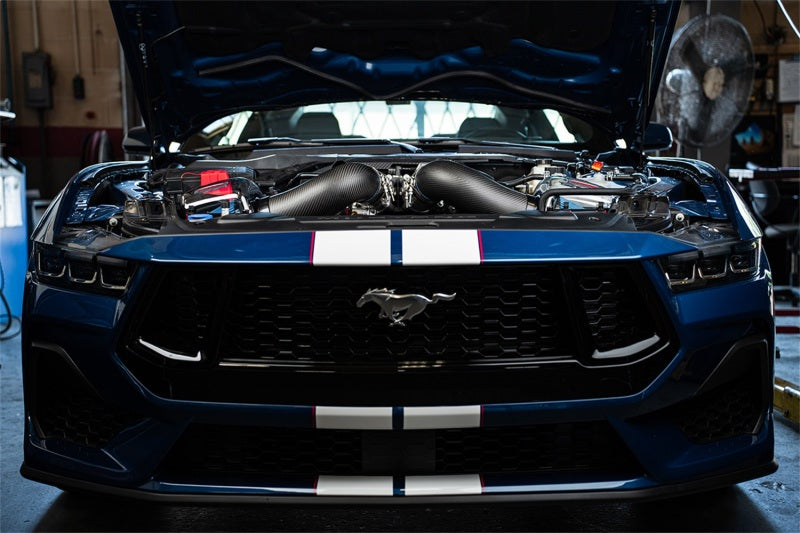 CORSA Performance Corsa 2024+ Ford Mustang GT 5.0L Carbon Fiber Cold Air Intake w/ MaxFlow Oiled Air Filters - Matte