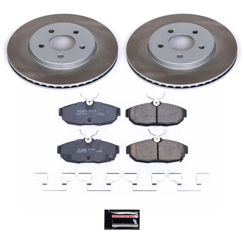 PowerStop Power Stop 2012 Ford Mustang Rear Semi-Coated Rotor Kit