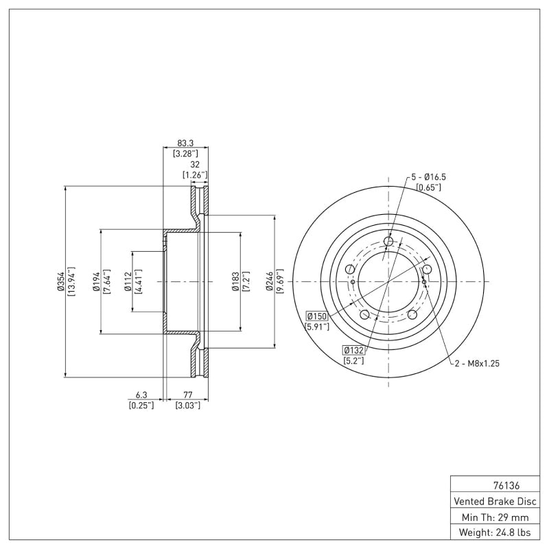DFC 07-22 Lexus LX570 Front Brake Rotor