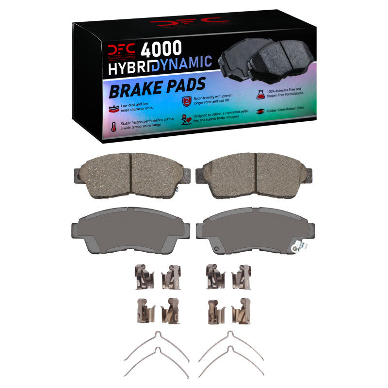 DFC 92-03 Geo Prizm Front 4000 HybriDynamic Brake Pads and Hardware Kit