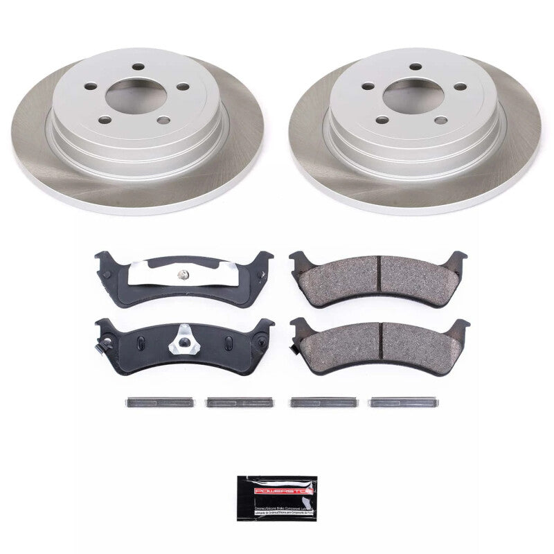 PowerStop Power Stop 2003 Ford Explorer Sport Rear Semi-Coated Rotor Kit