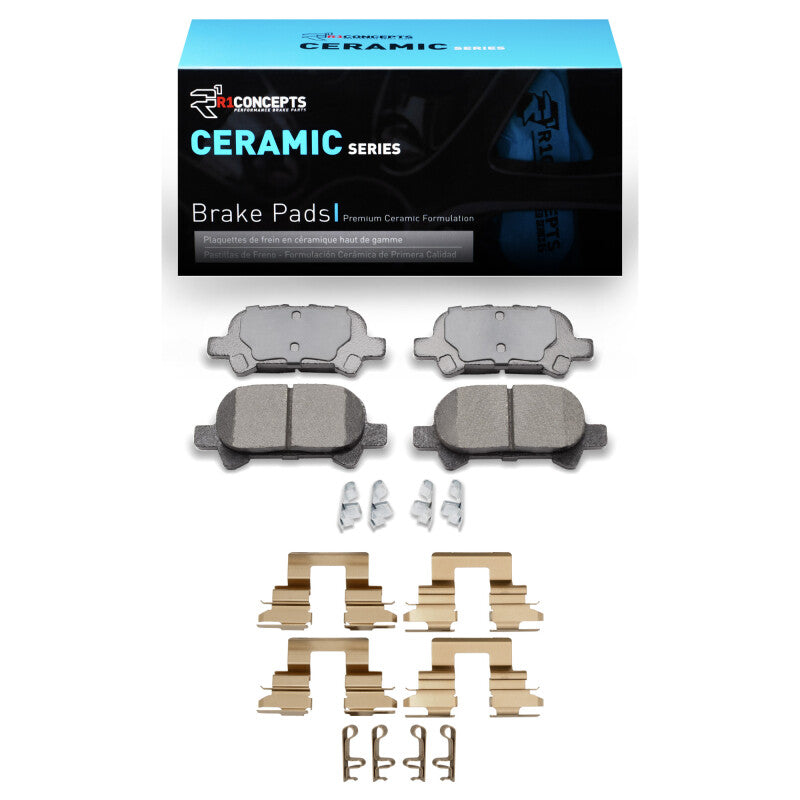 R1 Concepts R1 2002-2008 Toyota AVALON Rear R1 Ceramic Pads & Hardware Kit