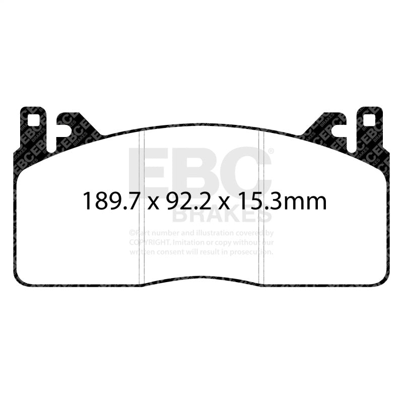 EBC Racing 2016 Ford Mustang GT350 5.2L RP-1 Race Front Brake Pads