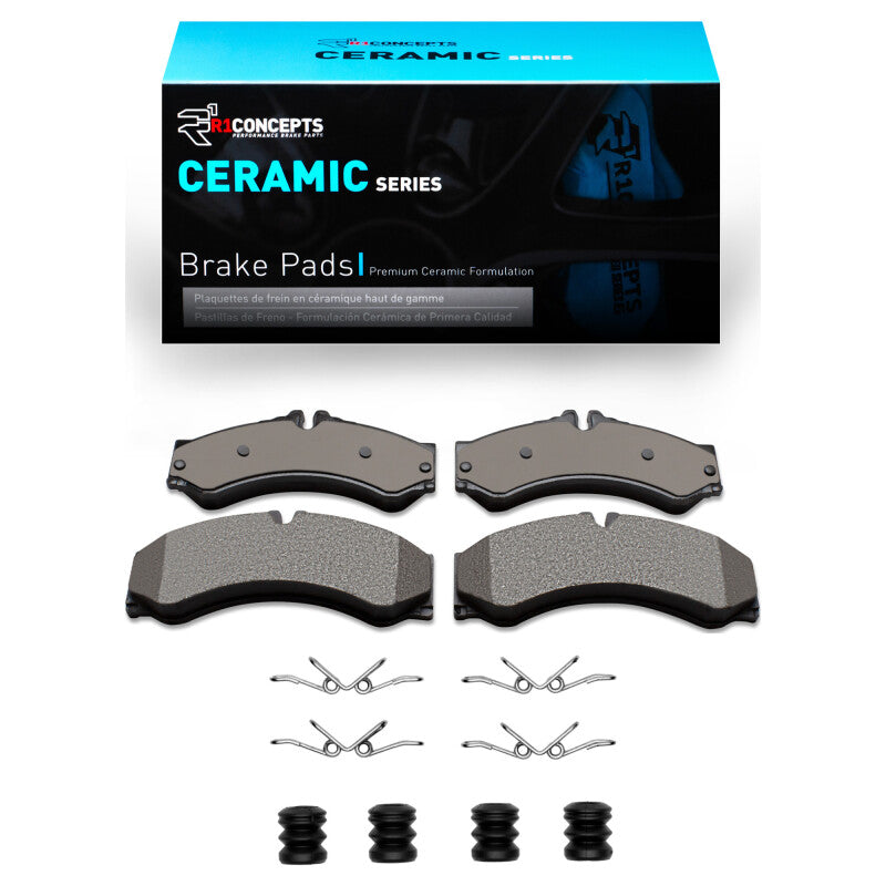 R1 Concepts R1 02-06 Dodge Sprinter 2500 Front/Rear Ceramic Pads & Hardware Kit