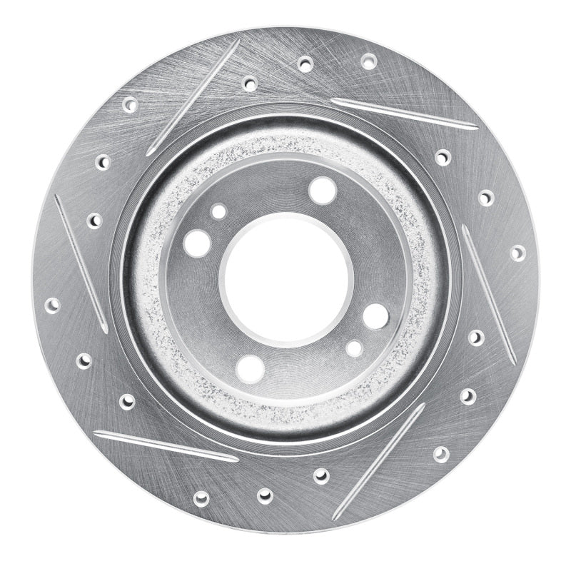 R1 Concepts R1 16-25 Dodge Attitude (Mexico) Front Right Drilled & Slotted Silver Brake Rotor