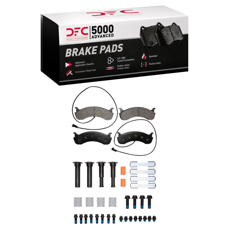 DFC 20-25 Coachmen Mirada Front 5000 Advanced Semi Metallic Brake Pads and Hardware Kit
