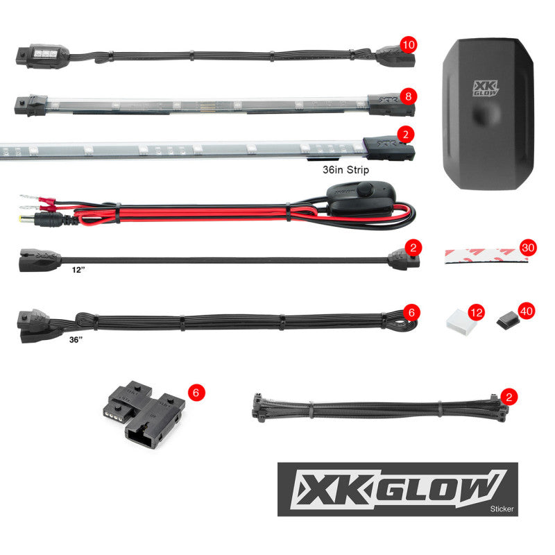 XKGLOW XK Glow LED Snowmobile Accent Light Kits XKchrome Smartphone App (Advanced)