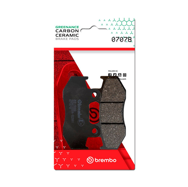 Brembo Powersports Brembo Honda Nes/Honda Lead/Suzuki An Burgman Carbon Ceramic Brake Pad - Front