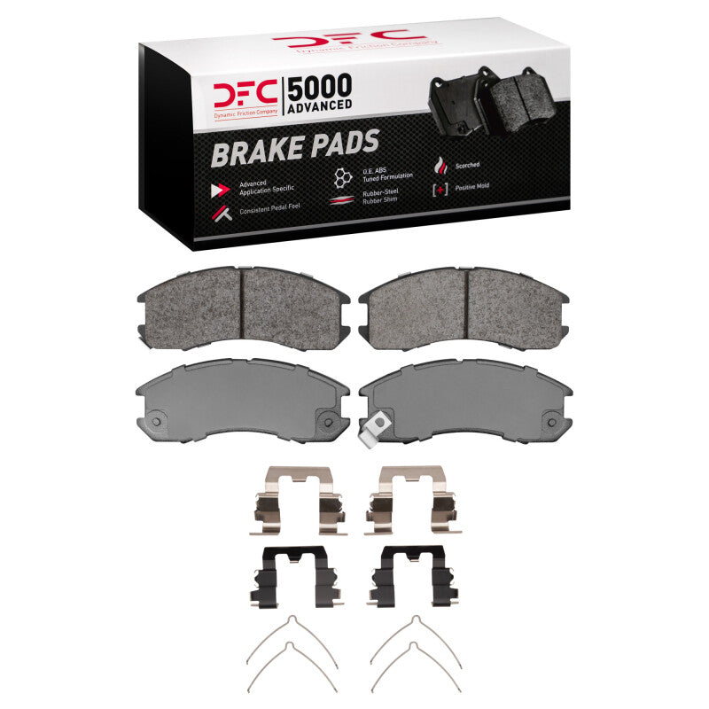 DFC 88-92 Ford Probe Front 5000 Advanced Ceramic Brake Pads and Hardware Kit