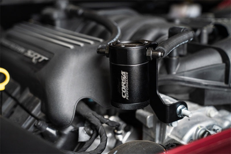 CORSA Performance Corsa2011-2023 Dodge Challenger/Charger 2018-2023 Dodge Durango 6.4L Aluminum Oil Catch Can