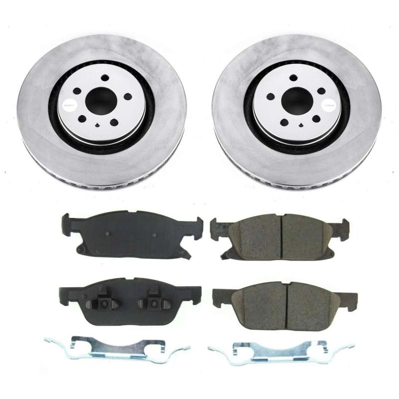 PowerStop Power Stop 2019 Ford Edge Front Z17 Evolution Geomet Coated Brake Kit