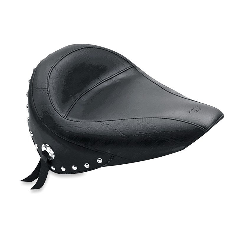 Mustang Motorcycle Mustang 84-06 Harley Standard Rear Tire Touring Solo Seat w/Studs - Black