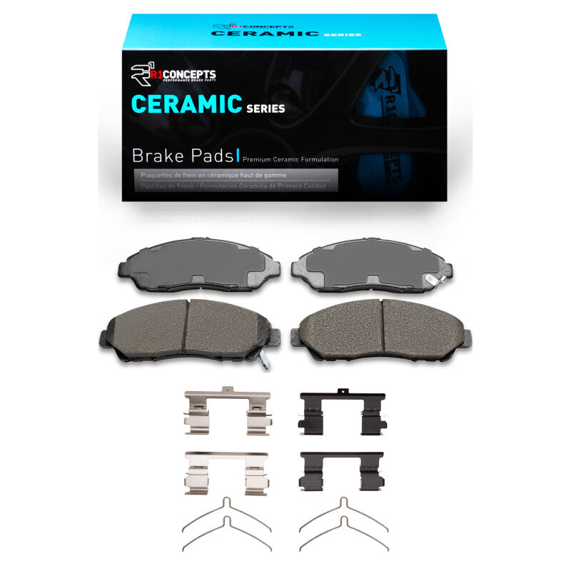 R1 Concepts R1 17-20 Acura MDX Front Ceramic Pads & Hardware Kit