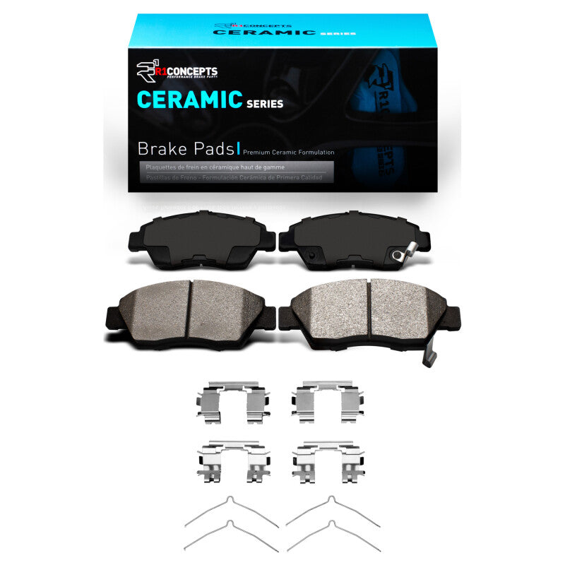 R1 Concepts R1 02-11 Acura RSX Front Ceramic Brake Pads & Hardware Kit
