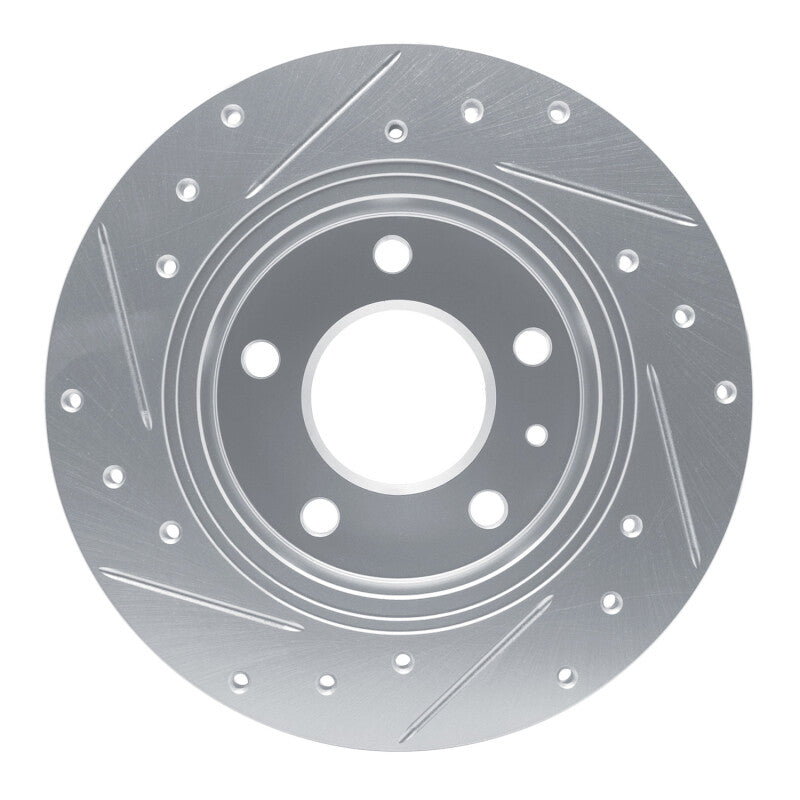 R1 Concepts R1 20-25 Buick Encore GX Rear Right Drilled & Slotted Silver Brake Rotor