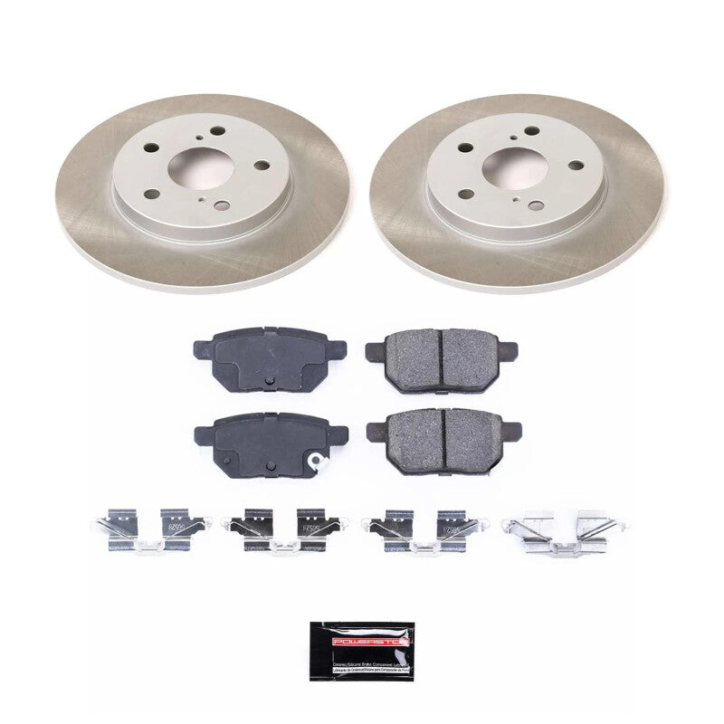 PowerStop Power Stop 09-13 Toyota Matrix Rear Semi-Coated Rotor Kit