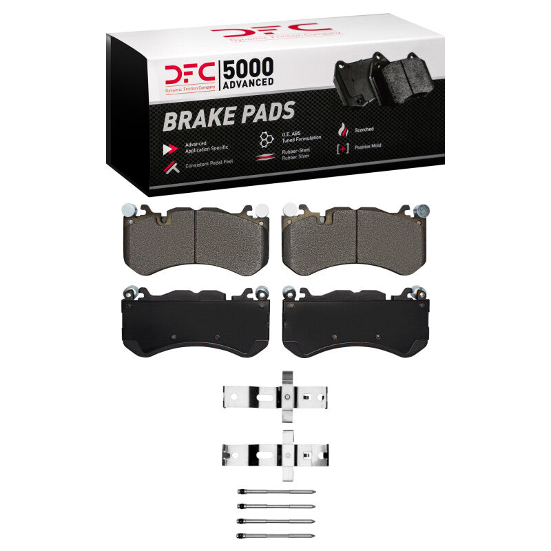 DFC 07-25 Audi RS7 Front 5000 Advanced Low Metallic Brake Pads and Hardware Kit