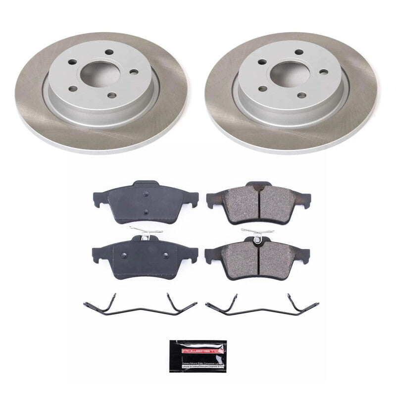 PowerStop Power Stop 06-11 Volvo V50 Rear Semi-Coated Rotor Kit