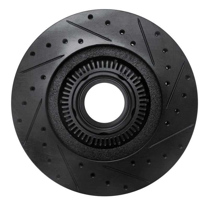 R1 Concepts R1 95-97 Ford Ranger (USA/Canada) Front Left Drilled & Slotted Black Brake Rotor