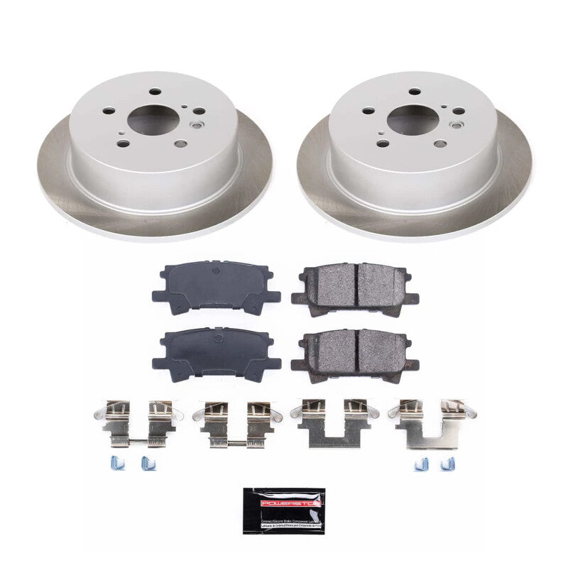 PowerStop Power Stop 04-07 Toyota Highlander Rear Semi-Coated Rotor Kit