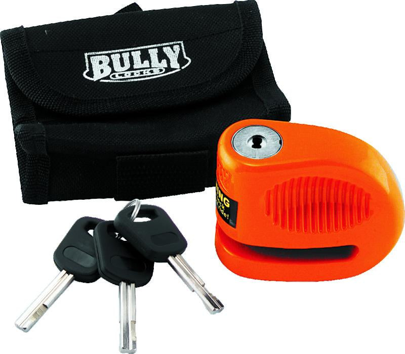 BikeMaster Bully Lock Disc Orange w/ Pouch - 5.5mm