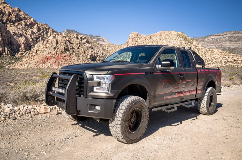 Dee Zee 99-23 Chevrolet/GMC/Dodge/Ford Full Size Truck Hex Series - Reg Cab Side Steps (Txt Blk)