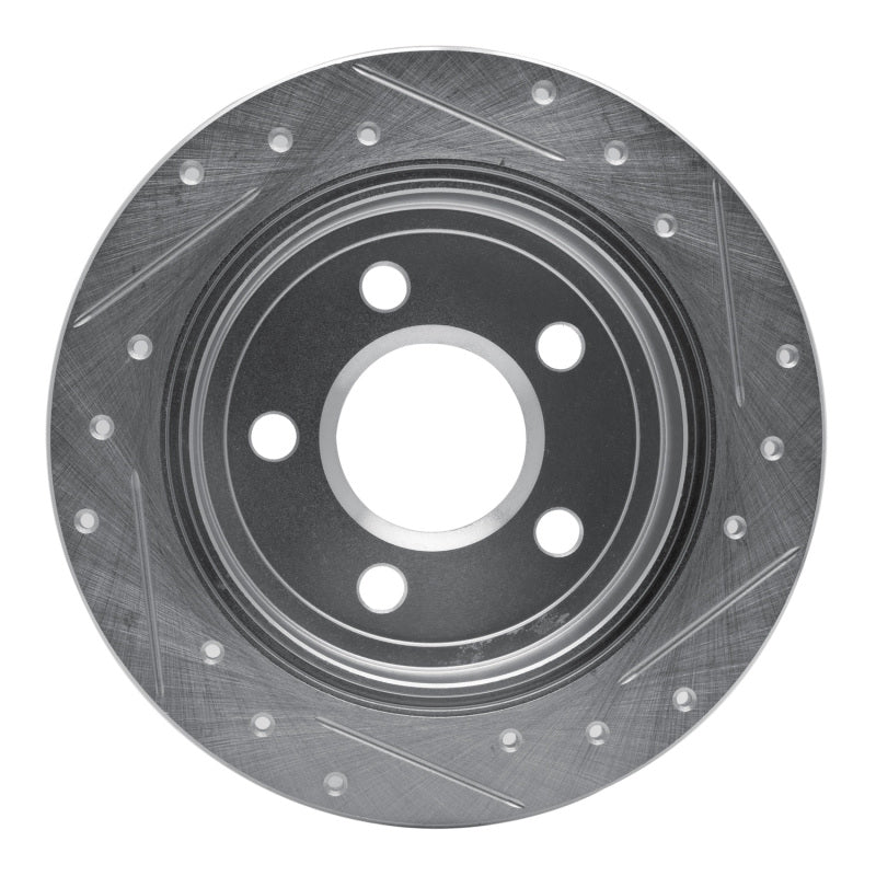 R1 Concepts R1 97-05 Buick Century Rear Left Drilled & Slotted Silver Brake Rotor