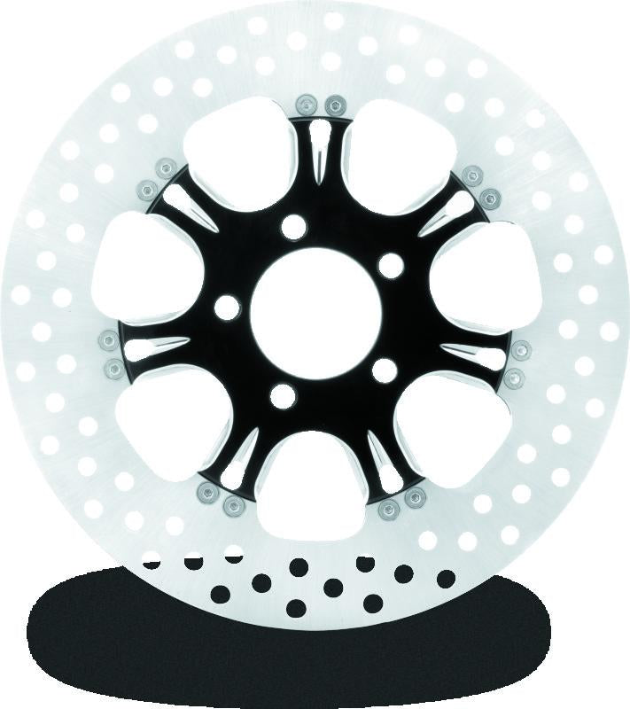 Performance Machine Disc/Carr 11.8 Virtue Rear Right - Contrast Cut Platinum