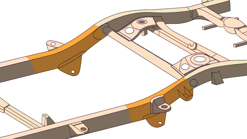 RustBuster Rust Buster 1996-2002 Toyota 4Runner Mid-Rear Frame Repair Kit With C/A Mount - Right