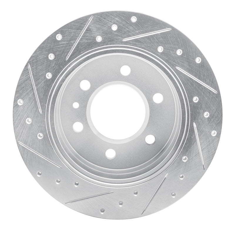 R1 Concepts R1 06-18 Dodge Sprinter 3500 Rear Right Drilled & Slotted Silver Brake Rotor