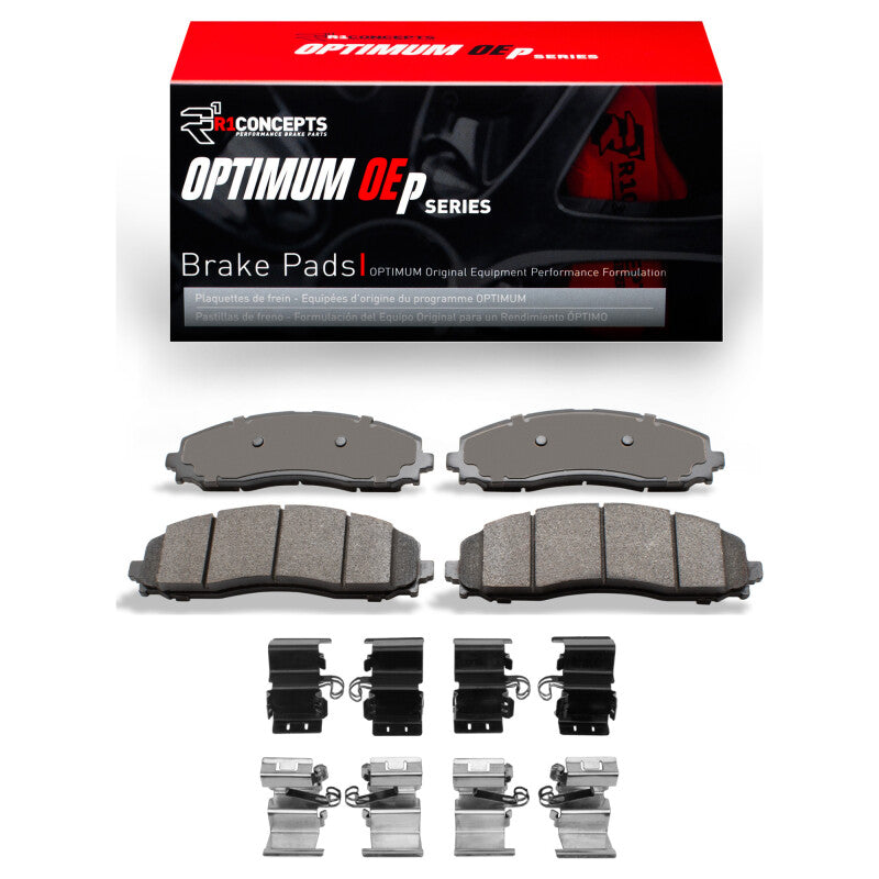 R1 Concepts R1 2023-2025 Ford F-350 Super Duty 4WD Rear R1 Optimum OE Pads & Hardware Kit