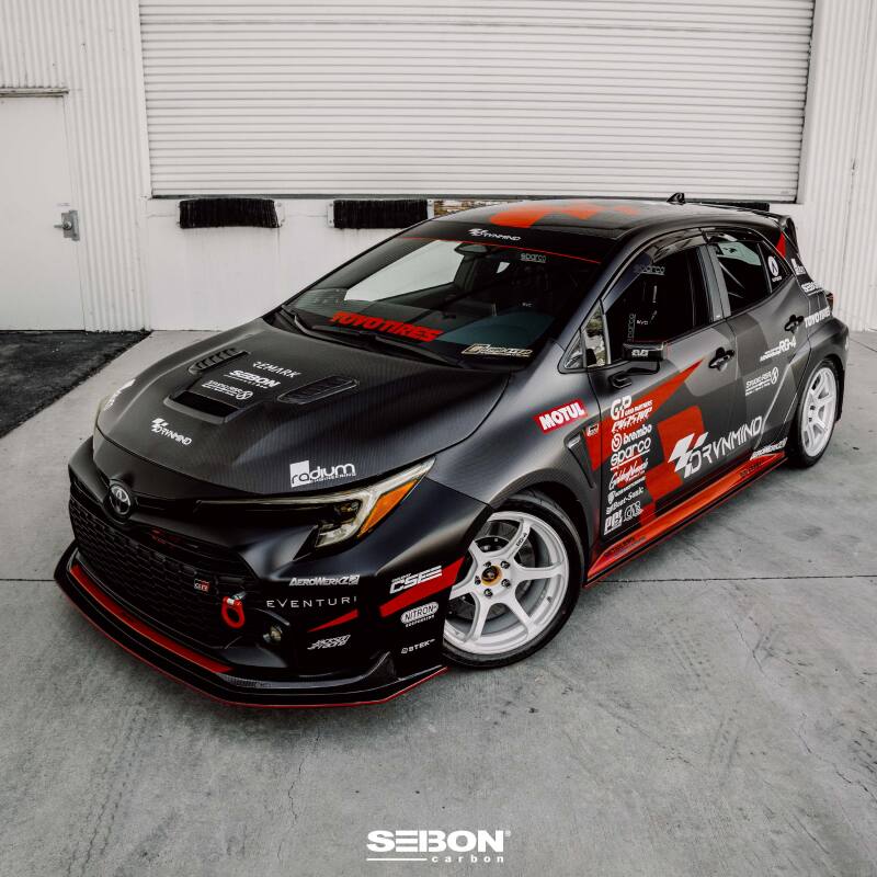 Seibon 2023 Toyota GR Corolla VS-Style Double-Sided Carbon Hood - Gloss Finish