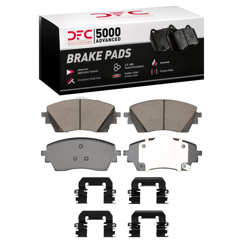DFC 24-25 Hyundai Kona EV Front 5000 Advanced Ceramic Brake Pads and Hardware Kit