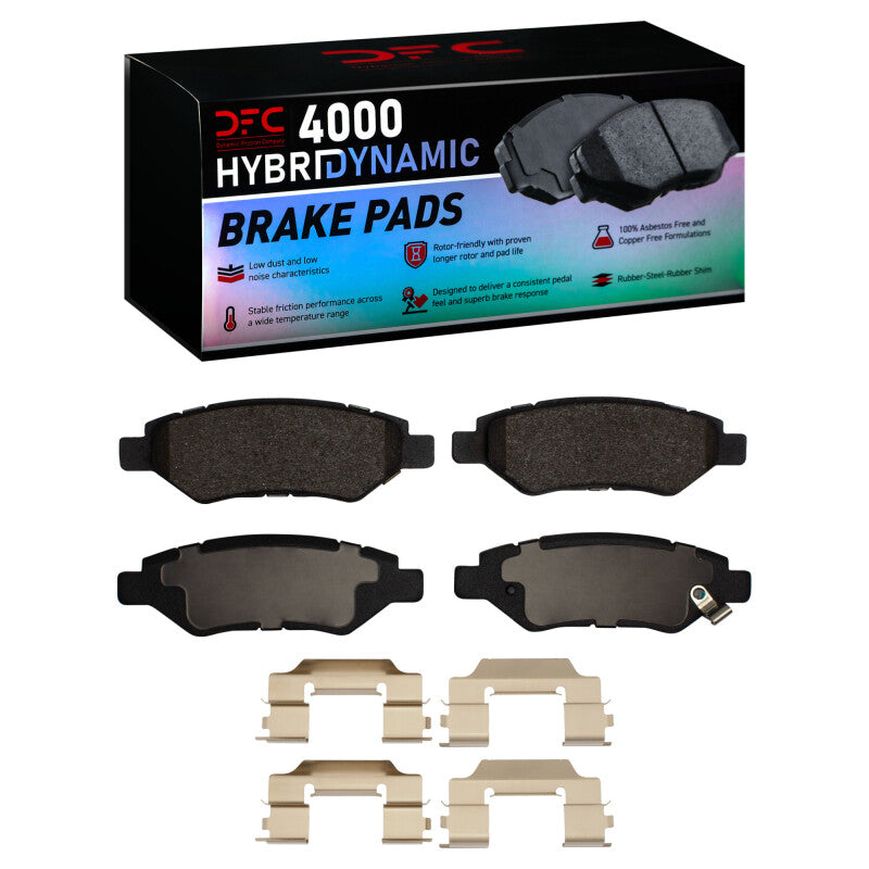 DFC 08-16 Cadillac SRX Rear 4000 HybriDynamic Brake Pads and Hardware Kit