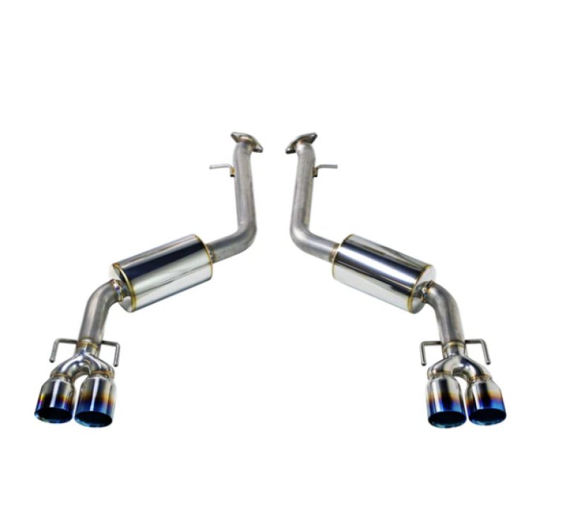 REMARK 17-20 Lexus IS200/300/350 Axle Back Exhaust - SS Double Wall Burnt Tip (Muffler Version)