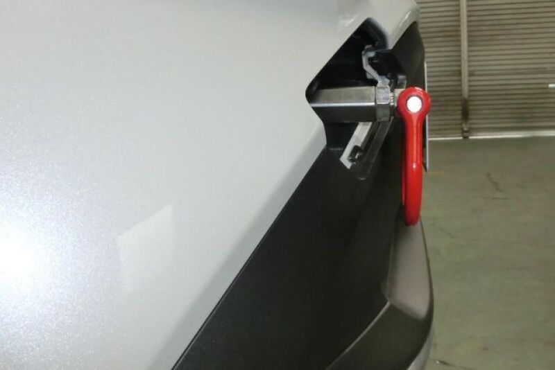 Cusco 2019+ Toyota RAV4 (XA5 - 5th Gen) Steel Folding Type Tow Hook Front Only - Red