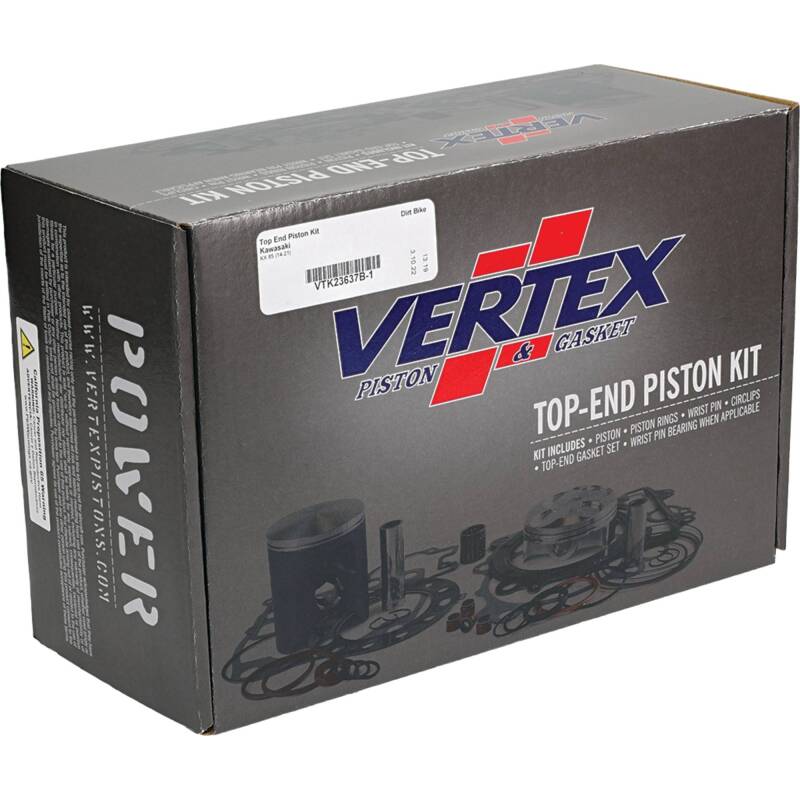 Vertex Pistons Vertex Piston 14-23 Kawasaki KX 85 85cc Cast Replica Top End Piston Kit