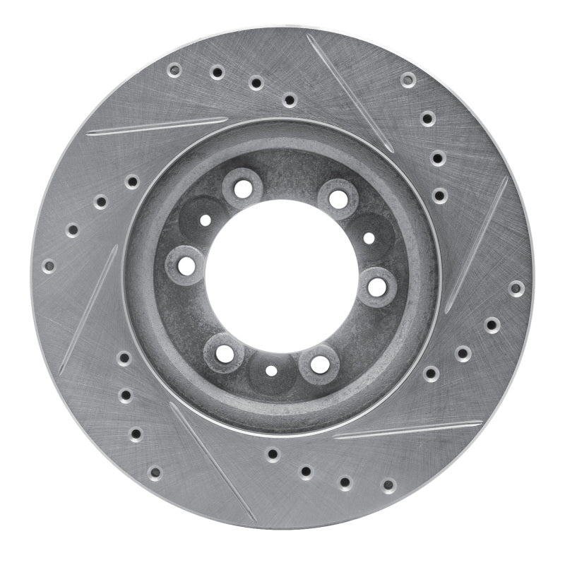 R1 Concepts R1 92-02 Acura SLX Front Left Drilled & Slotted Silver Brake Rotor