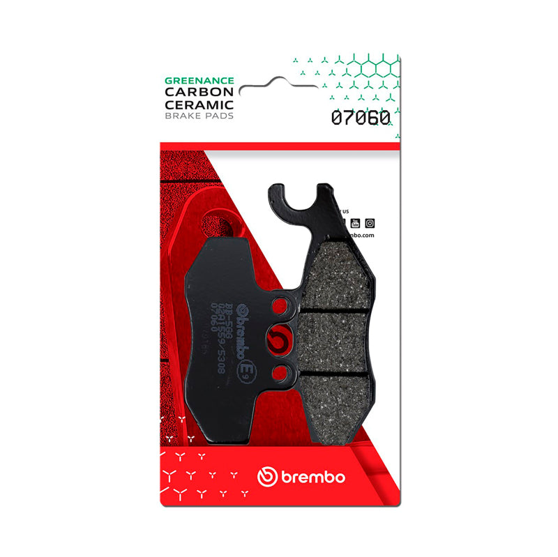 Brembo Powersports Brembo Piaggio X-Evo/Piaggio Mp3/Piaggio X10/Piaggio Medley Carbon Ceramic Brake Pad - Rear