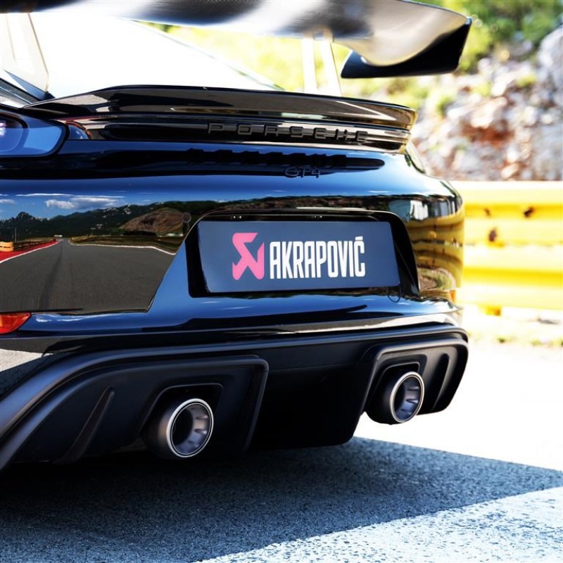 Akrapovic Akrapovic 2020+ Porsche Cayman GT4 (718) Tail Pipe Set (Titanium)