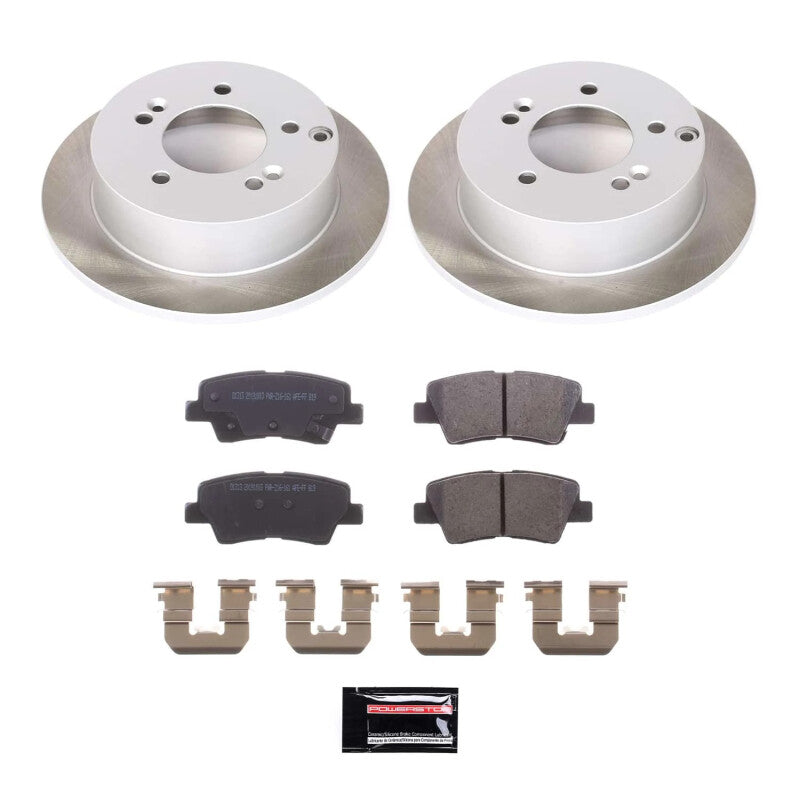 PowerStop Power Stop 09-10 Hyundai Sonata Rear Semi-Coated Rotor Kit