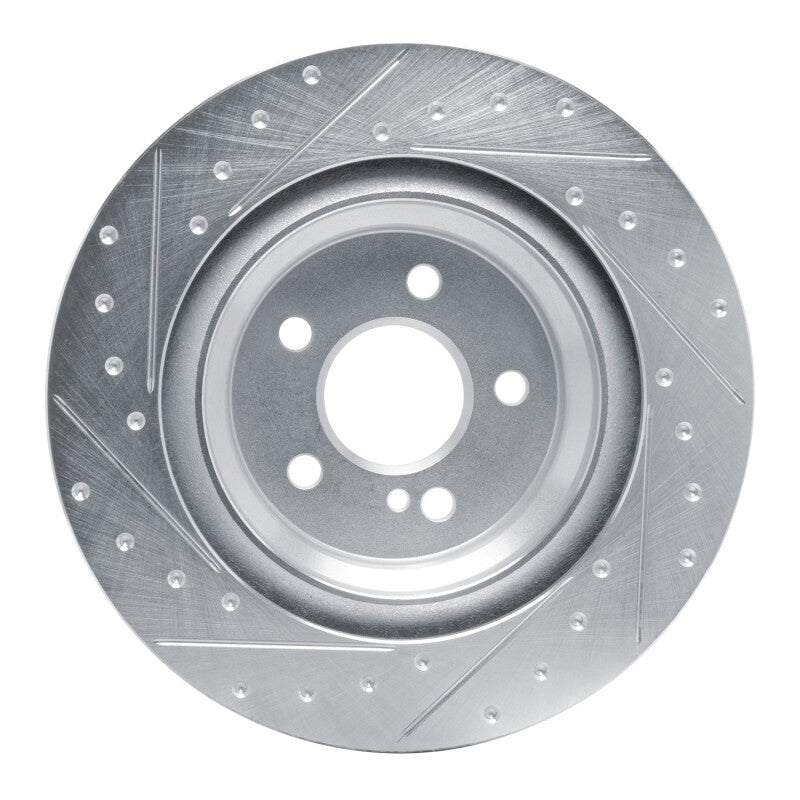R1 Concepts R1 13-20 Mercedes-Benz SL400 Rear Right Drilled & Slotted Silver Brake Rotor